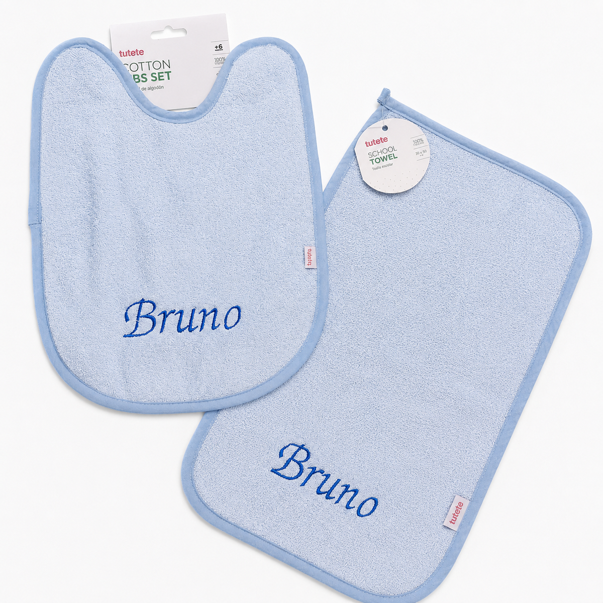 ASCIUGAMANO TUTETE 39X24CM IN SPUGNA DI COTONE - BLUE