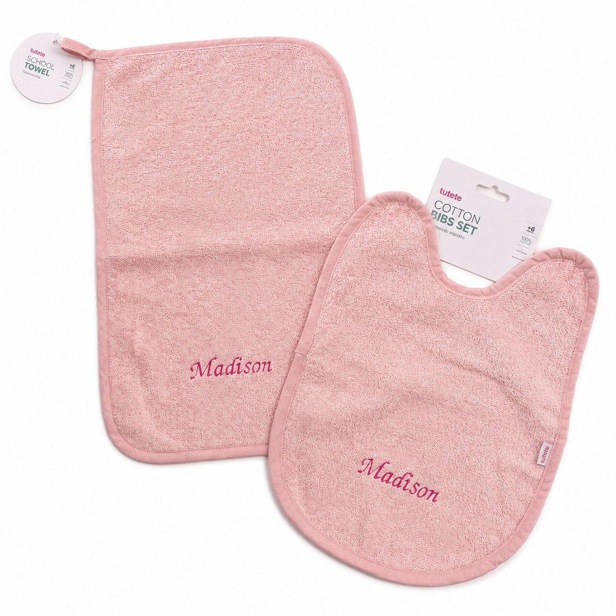 ASCIUGAMANO TUTETE 39X24CM IN SPUGNA DI COTONE - PINK